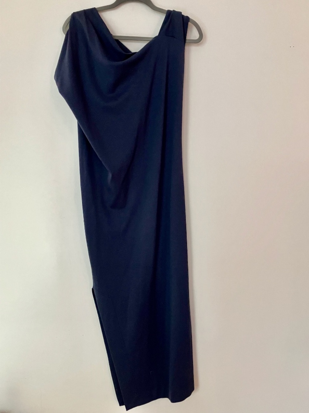 Vivienne Westwood Anglomania Asymmetrical Bodycon Blue Sleeveless Dress XL - Picture 2 of 7